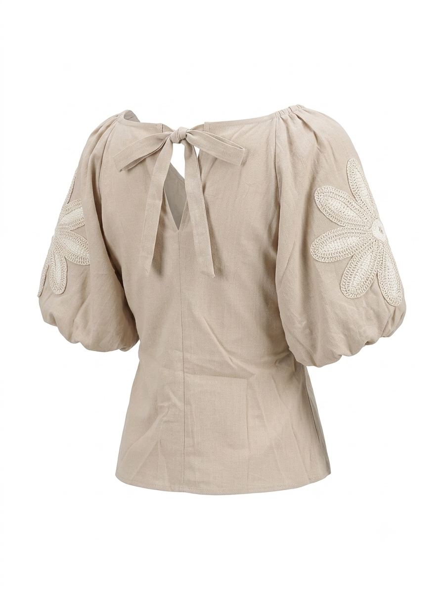Embroidered Flower Blouse