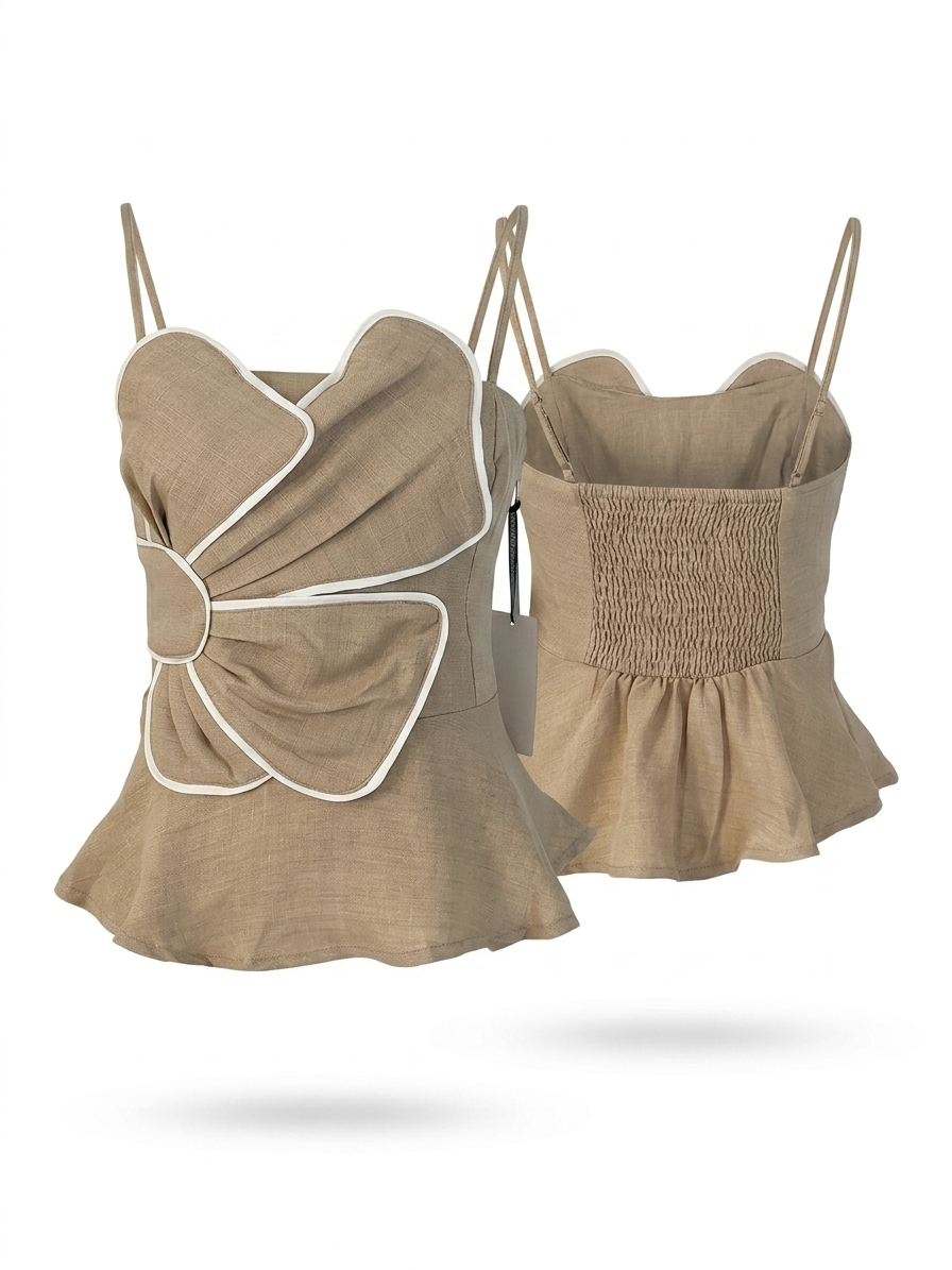 Flower Peplum Top