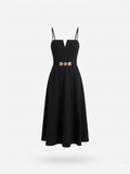 Cami Strap Waist Belt Dress