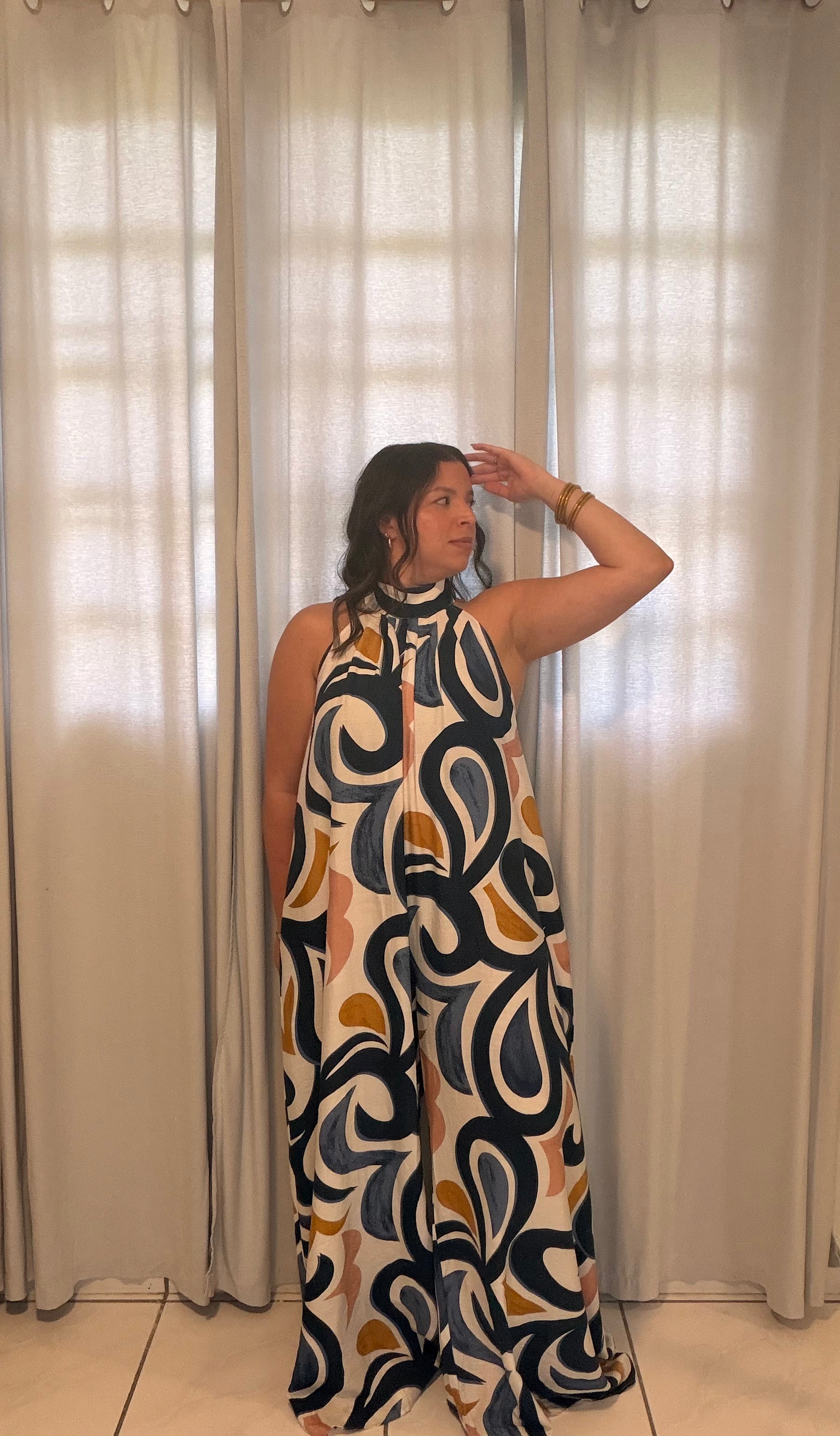 Printed Flowy Jumpsuit