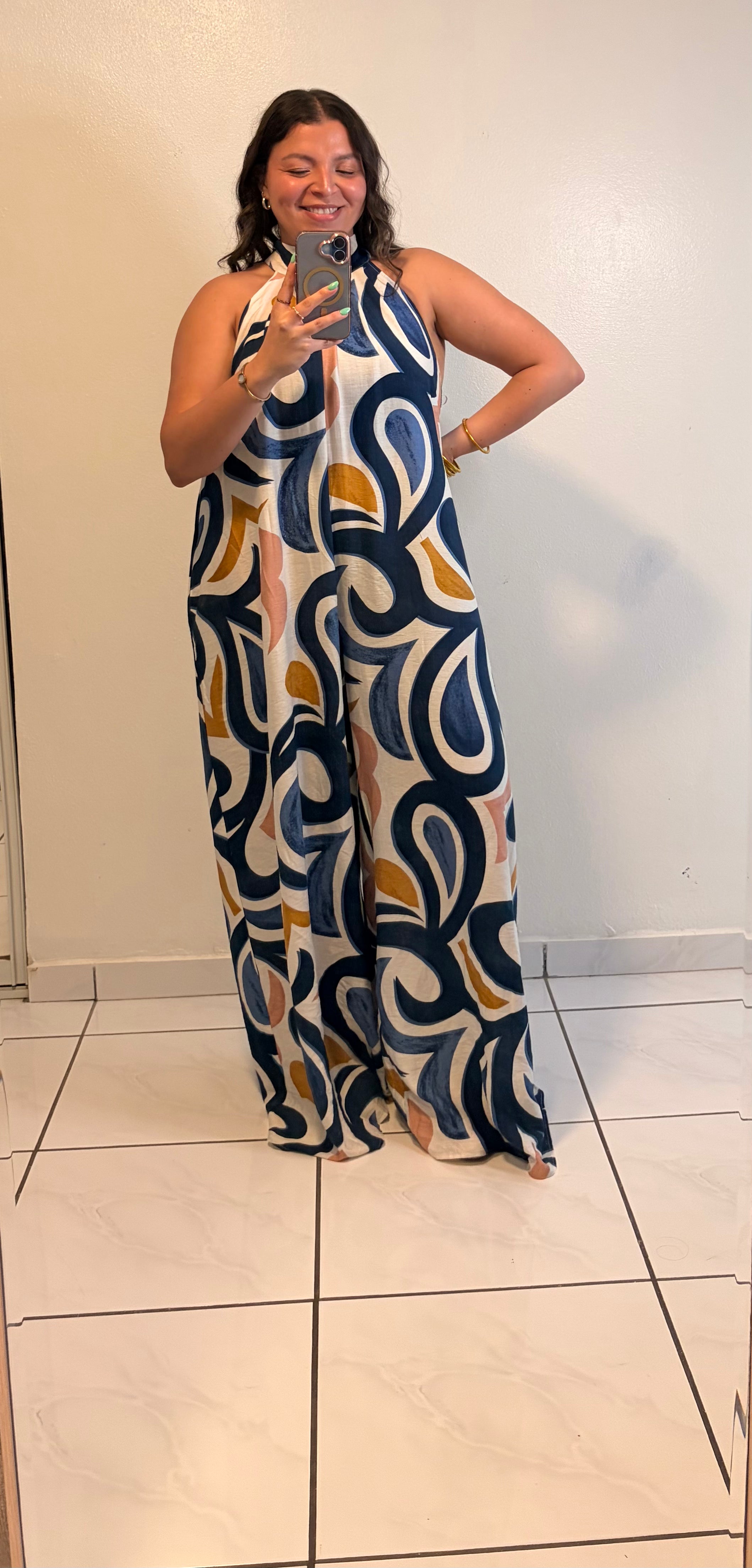 Printed Flowy Jumpsuit