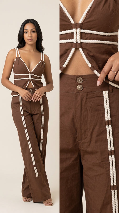 Brown and White set