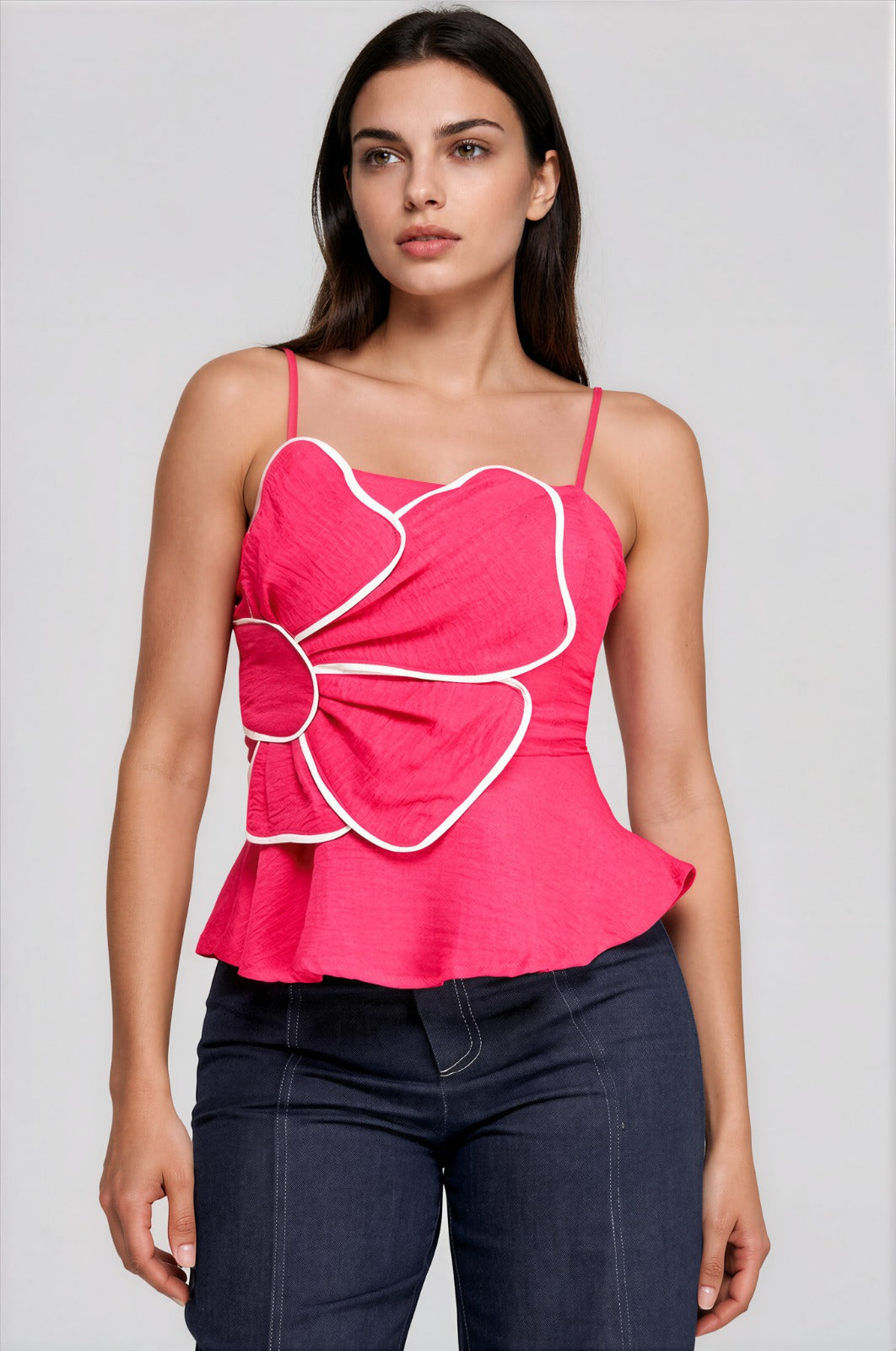 Flower Peplum Top
