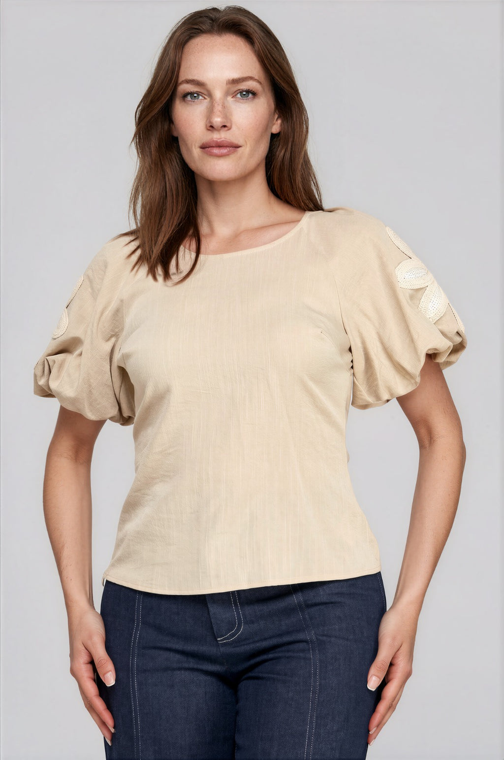 Embroidered Flower Blouse